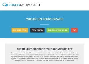 How forosactivos.net looks like on a tablet such as an iPad.