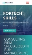 How fortech-skills.fr looks like on a mobile device such as an iPhone.