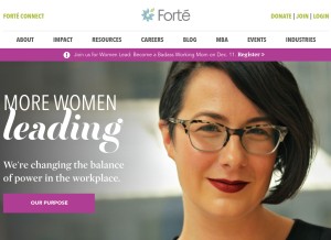 How fortefoundation.org looks like on a tablet such as an iPad.