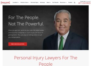 How forthepeople.com looks like on a tablet such as an iPad.