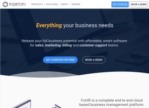 How fortifi.io looks like on a tablet such as an iPad.