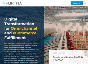 How fortna.com looks like on a tablet such as an iPad.