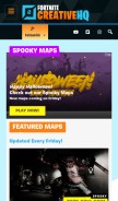 How fortnitecreativehq.com looks like on a mobile device such as an iPhone.