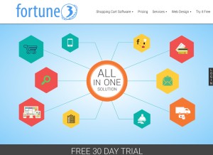 How fortune3.com looks like on a tablet such as an iPad.