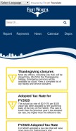 How fortworthtexas.gov looks like on a mobile device such as an iPhone.