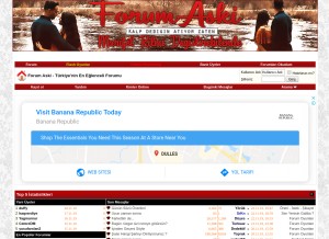 How forumaski.com looks like on a tablet such as an iPad.
