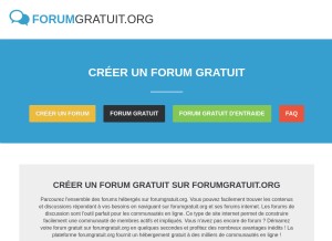 How forumgratuit.org looks like on a tablet such as an iPad.