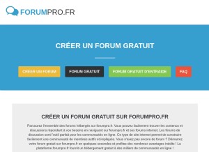 How forumpro.fr looks like on a tablet such as an iPad.
