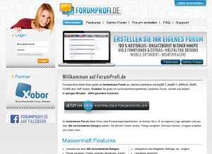 How forumprofi.de looks like on a tablet such as an iPad.