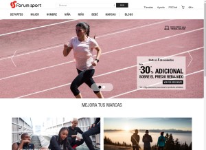 How forumsport.com looks like on a tablet such as an iPad.