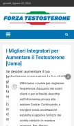How forzatestosterone.com looks like on a mobile device such as an iPhone.