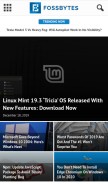 How fossbytes.com looks like on a mobile device such as an iPhone.