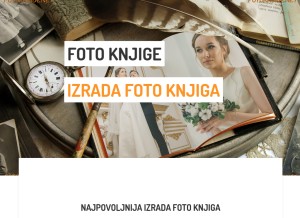 How fotoknjige.net looks like on a tablet such as an iPad.