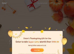 How fotor.com looks like on a tablet such as an iPad.