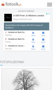 How fotosik.pl looks like on a mobile device such as an iPhone.