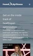 How foundmyfitness.com looks like on a mobile device such as an iPhone.