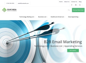 How fountmedia.com looks like on a tablet such as an iPad.