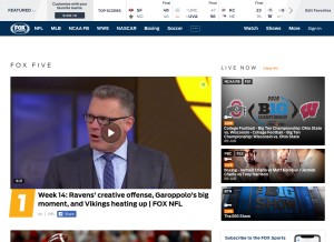 How foxs.pt looks like on a tablet such as an iPad.