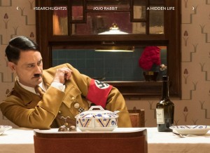 How foxsearchlight.com looks like on a tablet such as an iPad.