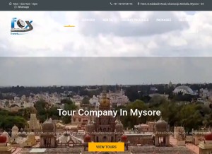 How foxtravels.in looks like on a tablet such as an iPad.