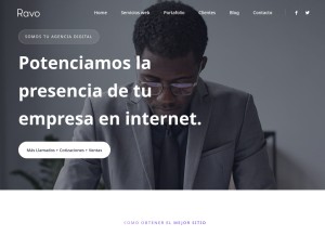 How foxweb.cl looks like on a tablet such as an iPad.