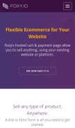 How foxycart.com looks like on a mobile device such as an iPhone.
