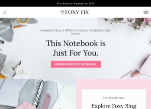 How foxyfix.com looks like on a tablet such as an iPad.
