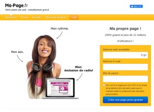 How fr.gd looks like on a tablet such as an iPad.