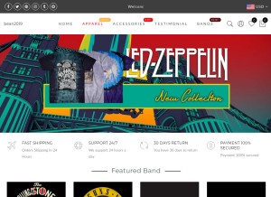 How fragrancyx.com looks like on a tablet such as an iPad.