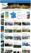 How france-balades.fr looks like on a mobile device such as an iPhone.