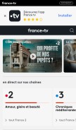 How france.tv looks like on a mobile device such as an iPhone.