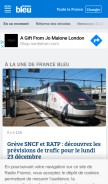 How francebleu.fr looks like on a mobile device such as an iPhone.
