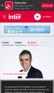 How franceinter.fr looks like on a mobile device such as an iPhone.