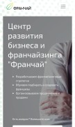 How franchay.ru looks like on a mobile device such as an iPhone.
