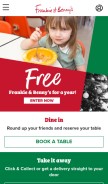 How frankieandbennys.com looks like on a mobile device such as an iPhone.