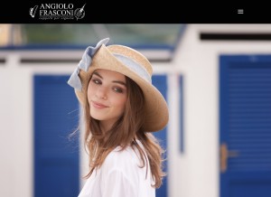 How frasconi.it looks like on a tablet such as an iPad.