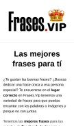 How frases.vip looks like on a mobile device such as an iPhone.