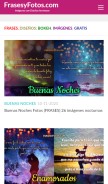 How frasesyfotos.com looks like on a mobile device such as an iPhone.