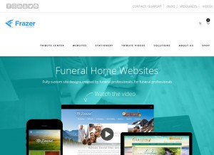 How frazerconsultants.com looks like on a tablet such as an iPad.