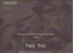 How frederiksdal.com looks like on a tablet such as an iPad.