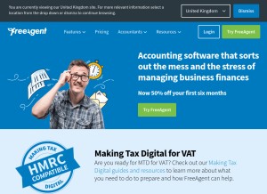 How freeagent.com looks like on a tablet such as an iPad.