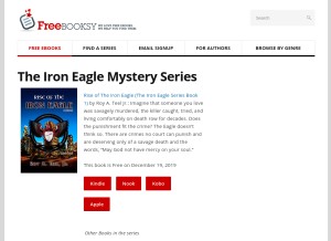 How freebooksy.com looks like on a tablet such as an iPad.