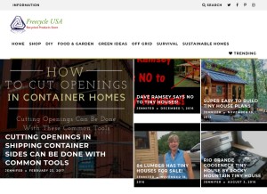 How freecycleusa.com looks like on a tablet such as an iPad.