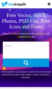 How freedesignfile.com looks like on a mobile device such as an iPhone.