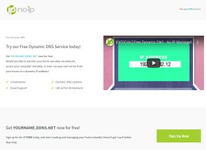 How freedynamicdns.org looks like on a tablet such as an iPad.