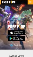How freefiremobile.com looks like on a mobile device such as an iPhone.
