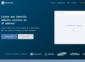 How freegeoip.net looks like on a tablet such as an iPad.
