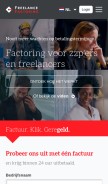 How freelancefactoring.com looks like on a mobile device such as an iPhone.