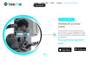 How freeme.es looks like on a tablet such as an iPad.