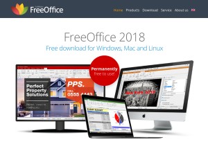 How freeoffice.com looks like on a tablet such as an iPad.